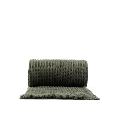 Kave Home Plaid 'Nulina' 130 x 170cm, kleur Groen