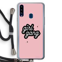 Girl Gang: Samsung Galaxy A20s Transparant Hoesje met koord
