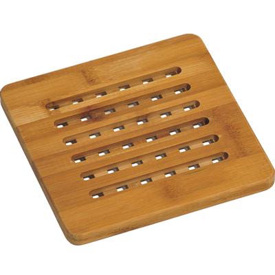 Pannen onderzetter van bamboe - 20 x 20 cm - Vierkant - Houten onderzetters