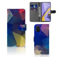 Samsung Galaxy A51 | Book Case | Polygon Dark