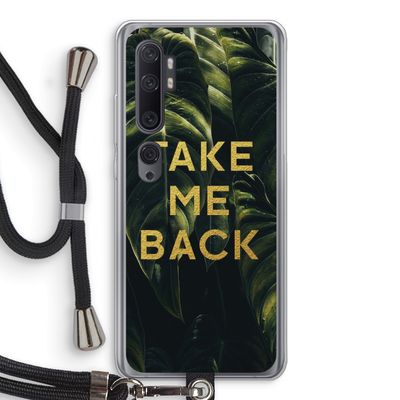 Take me back: Xiaomi Mi Note 10 Pro Transparant Hoesje met koord