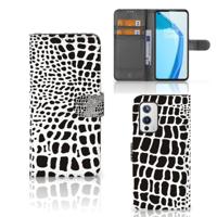 OnePlus 9 | Telefoonhoesje | Met pasjeshouder | Slangenprint