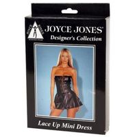 lace up mini dress