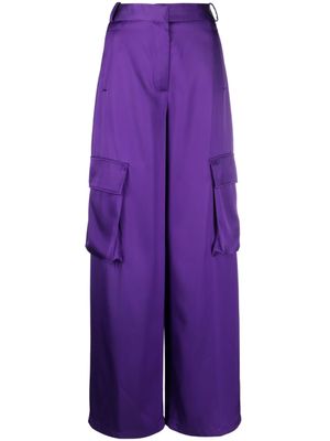 Versace pantalon ample à poches cargo - Violet