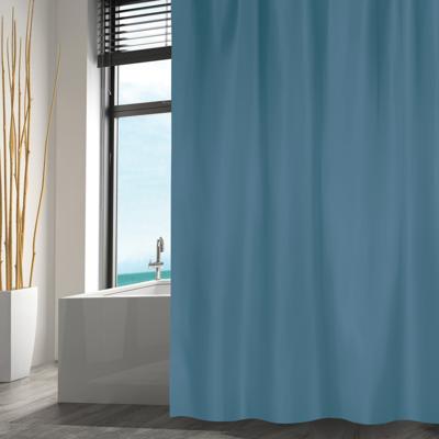 MSV Douchegordijn - blauw - gerecycled polyester - 180 x 200 cm - wasbaar