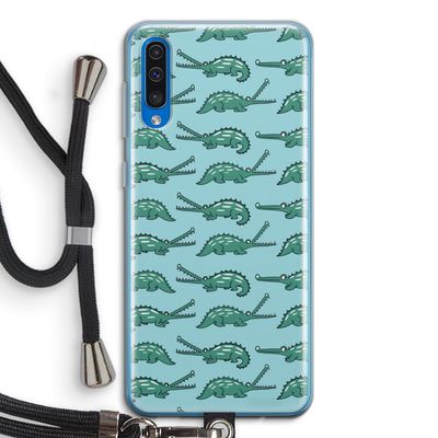 Kroko: Samsung Galaxy A50 Transparant Hoesje met koord