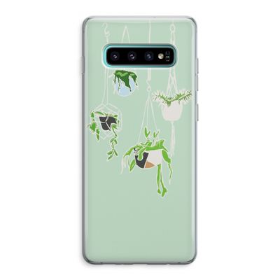 Hang In There: Samsung Galaxy S10 Plus Transparant Hoesje