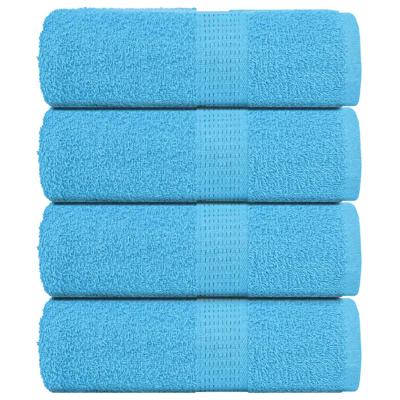 VidaXL Gastendoekjes 4 st 30x50 cm 360 g/m² 100% katoen turquoise