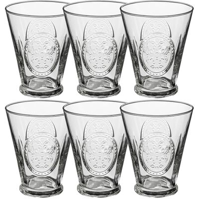 Set van 12x stuks tumbler glazen Carmela 340 ml van glas
