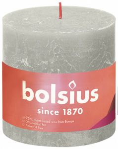 Bolsius shine rustiekkaars 100/100 sandy grey