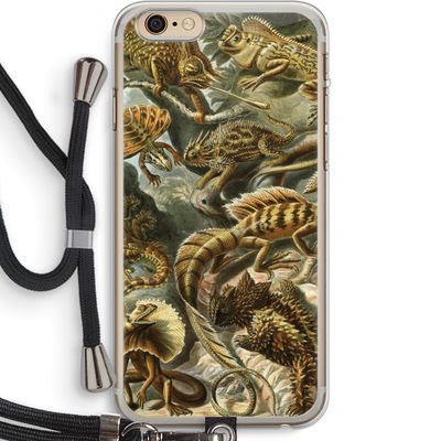 Haeckel Lacertilia: iPhone 6 PLUS / 6S PLUS Transparant Hoesje met koord