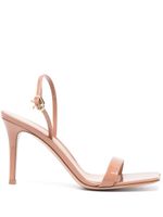 Gianvito Rossi sandales Ribbon Stiletto 85 mm en cuir - Marron - thumbnail