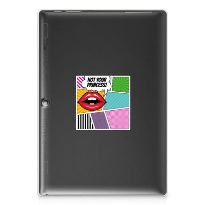 Lenovo Tab 10 | Tab 2 A10-30 Leuke Siliconen Hoes Popart Princess Lenovo Tab 10 | Tab 2 A10-30 Leuke Siliconen Hoes Popart Princess