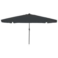 Parasol met LED-verlichting Ø395x245 cm antraciet