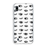 Eye pattern #2: Samsung Galaxy A10 Transparant Hoesje