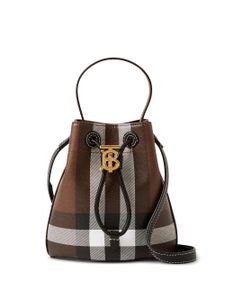 Burberry sac seau Mini TB - Marron