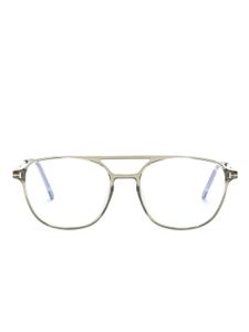 TOM FORD Eyewear lunettes de vue à monture pilote - Gris