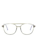 TOM FORD Eyewear lunettes de vue à monture pilote - Gris - thumbnail