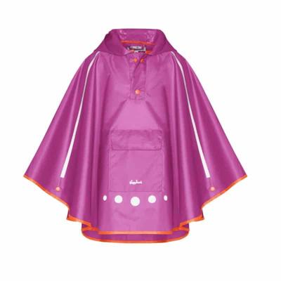 Playshoes regenponcho met tas Paars-XL