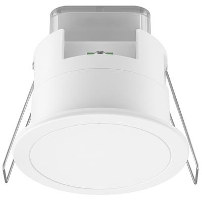 Inbouw Microwave Bewegingssensor IP54 - Prixa Sense - Ø76mm - 360° Detectie - 8m Bereik - 1200W