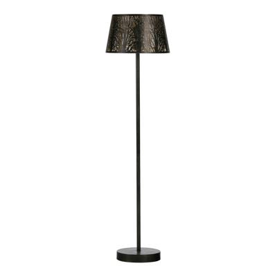 WOOOD Vloerlamp 'Keto', kleur Zwart/Antique Brass