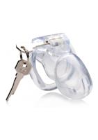 Clear Captor Chastity Cage with Keys - Medium - thumbnail