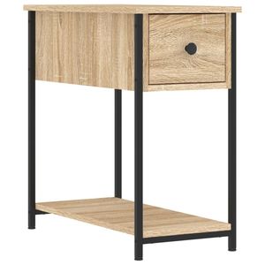 vidaXL Nachtkastje 30x60x60 cm bewerkt hout sonoma eikenkleurig