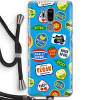 Fruitsticker: LG G7 Thinq Transparant Hoesje met koord