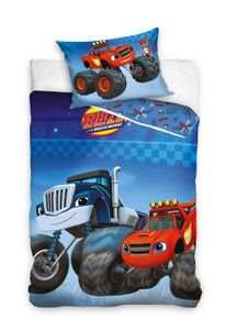 Blaze monstertruck dekbedovertrek - 100 x 135 cm - Katoen