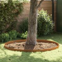 Tuin Grasperkafwerking Roestig 450 x 15 cm Cortenstaal