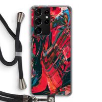 Endless Descent: Samsung Galaxy S21 Ultra Transparant Hoesje met koord