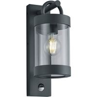 LED Tuinverlichting met Bewegingssensor - Wandlamp Buitenlamp - Trion Semby - E27 Fitting - Spatwaterdicht IP44 - Mat Antraciet - Aluminium - thumbnail