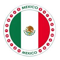 25x Bierviltjes Mexico thema print