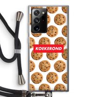 Koekerond: Samsung Galaxy Note 20 Ultra / Note 20 Ultra 5G Transparant Hoesje met koord