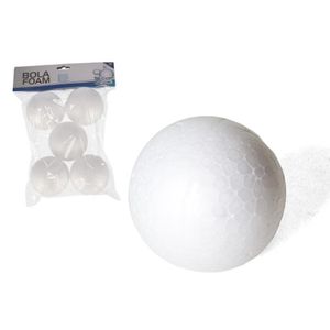 5x Stuks piepschuim hobby/DIY ballen/bollen 6 cm   -