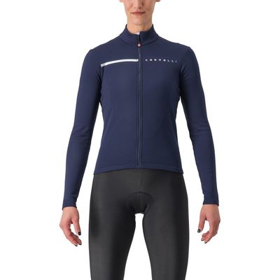 Castelli Sinergia 2 fietsshirt lange mouw belgisch blauw dames M