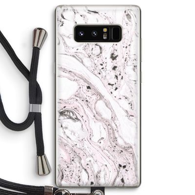 Mengelmoes: Samsung Galaxy Note 8 Transparant Hoesje met koord