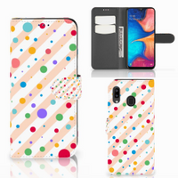 Samsung Galaxy A30 Telefoon Hoesje Dots - thumbnail