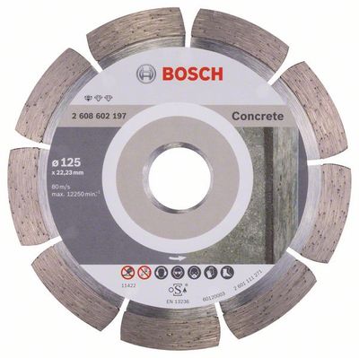 Bosch Accessoires Diamantdoorslijpschijf Standard for Concrete 125 x 22,23 x 1,6 x 10 mm 1st - 2608602197