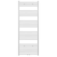 Belrad Handdoekradiator - middenaansluiting - 1800X600mm - 944 Watt - Wit Mat Geborsteld BWM1800600