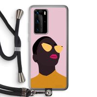 Yellow glasses: Huawei P40 Pro Transparant Hoesje met koord