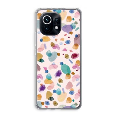 Terrazzo Memphis Pink: Xiaomi Mi 11 Transparant Hoesje