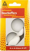 Deurbuffers 38mm rond wit 2st - Deltafix