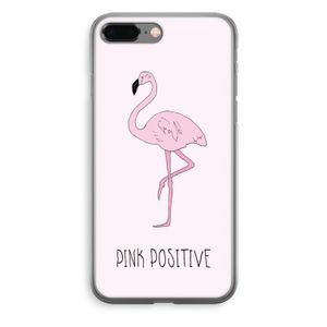 Pink positive: iPhone 8 Plus Transparant Hoesje