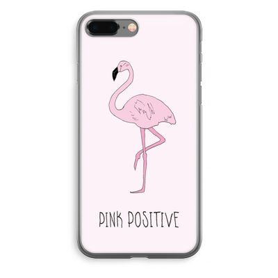 Pink positive: iPhone 8 Plus Transparant Hoesje
