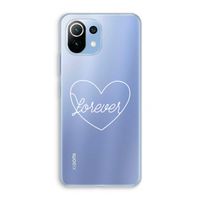 Forever heart pastel: Xiaomi Mi 11 Lite Transparant Hoesje Forever heart pastel: Xiaomi Mi 11 Lite Transparant Hoesje