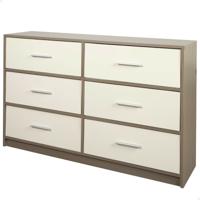 Ladekast Max Home Wit Grijs Modern 114 x 70 x 30 cm