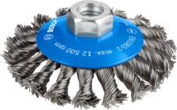 Bosch Accessoires Kegelborstel 100 mm, 0,5 mm, 12500 U/ min, 12 mm, 14 1st - 2608622011