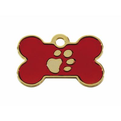 Naamplaatje Imarc Bone Rood Gouden