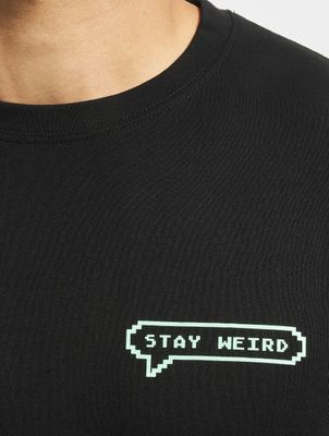 Mister Tee / t-shirt Stay Weird in zwart